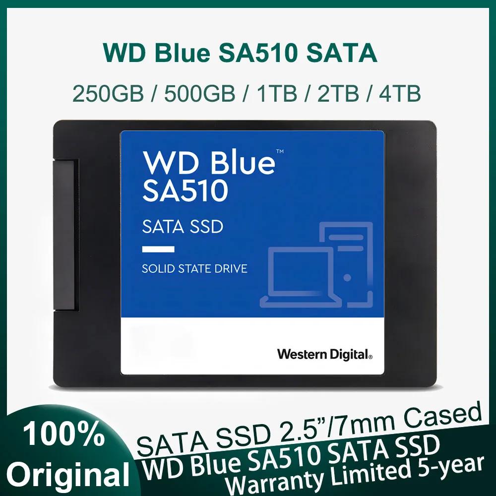   WD  SSD  ָ Ʈ ̺, SATA III, PC ũž ϵ ũ, SA510, 6 Gb/s, 2.5 ġ, 250G, 500G, 1TB, 2TB, 4TB